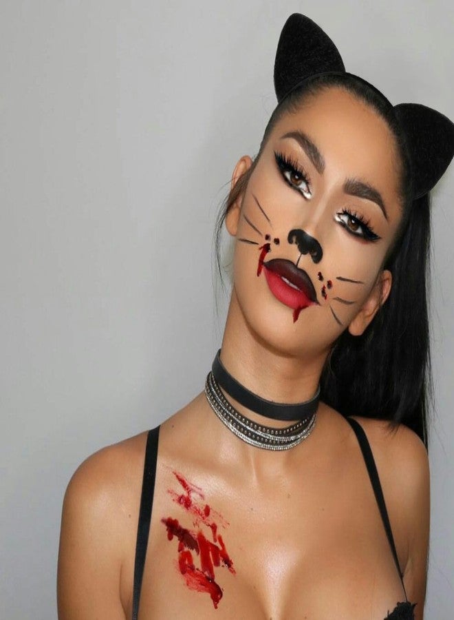 AIBFRID Black Cat Ear Headband for Women Halloween Cat Ear Hairband Furry Cat Ears Headbands Cute Cat Woman Ears Cosplay Costume Accessories - Image 4
